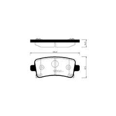 колодки тормозные дисковые задн opel: insignia 08 -, insignia sports tourer 08 -, insignia седан 08 - sgm buick: regal new 08 - vauxhall: insignia 08 -, insignia седан 08 -