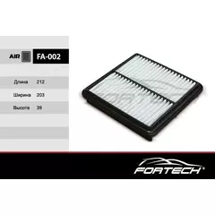 Фильтр воздушный Fortech FA-002 Шевроле Ланос 1,5 л, ЗАЗ Шанс 1,3л