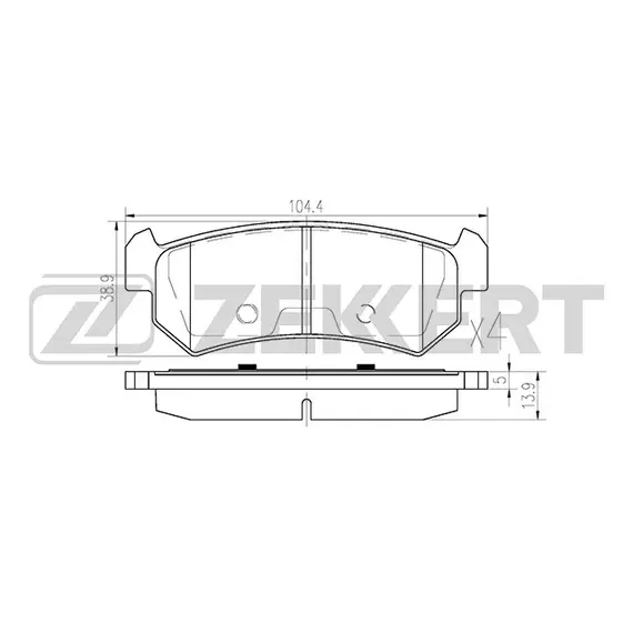 Тормозные колодки Zekkert XZK-BS-1308
