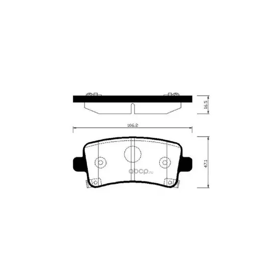 колодки тормозные дисковые задн opel: insignia 08 -, insignia sports tourer 08 -, insignia седан 08 - sgm buick: regal new 08 - vauxhall: insignia 08 -, insignia седан 08 -