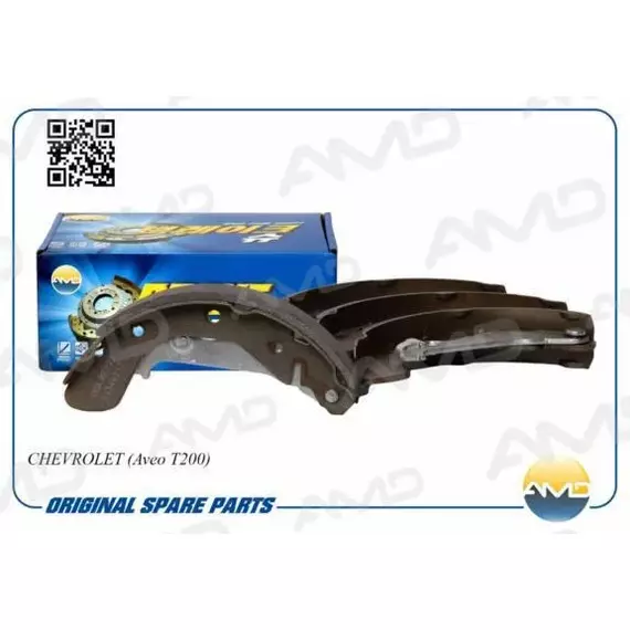 Колодки тормозные Chevrolet Aveo (T200, T255. T300) 03-, Cobalt 13-, Spark 10- барабанные AMD