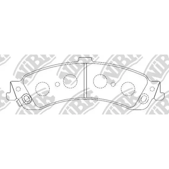 Колодки тормозные NiBK PN0056 Задние