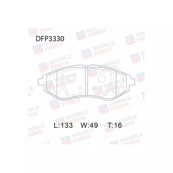 Колодки торм. диск. передн. chevrolet aveo (t200) 03-, aveo (t250,t255) 05-, kalos (klas) 02-