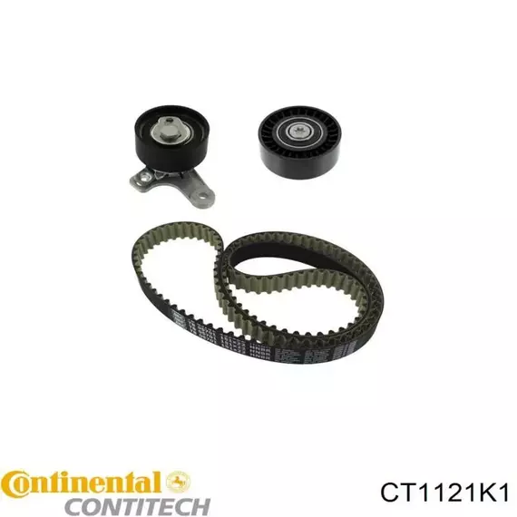 Ремень ГРМ ContiTech CT1121K1, комплект с роликом для Chevrolet Captiva, Lacetti, Nubira / Opel Antara 2.0D (06> )