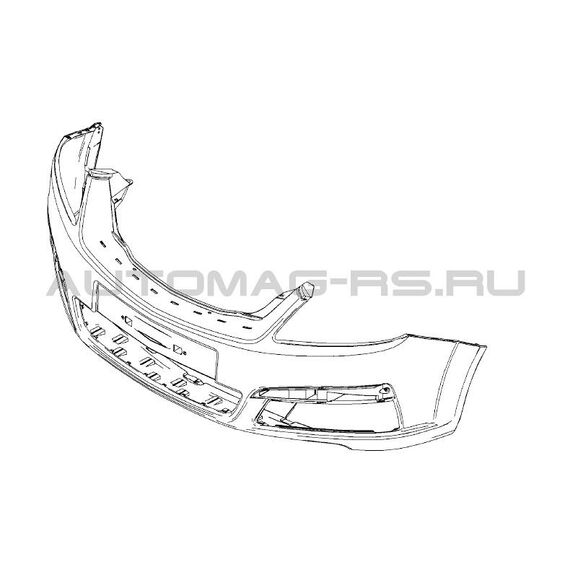 Передний бампер Opel Zafira B