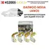 HSB HS2005 Тормозные колодки задние Дэу Нексия, Ланос, Эсперо. Конвейерное качество, сделано в Корее.