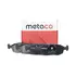 METACO 3000-201 колодки тормозные передние к-кт Ford (Форд) Escort (Эскорт) / orion (1990-1995), Chevrolet (Шевроле) cobalt (2011-2015)