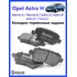 Колодки тормозные задние Opel Astra H / G, Meriva A / B, Zafira B, Corsa C